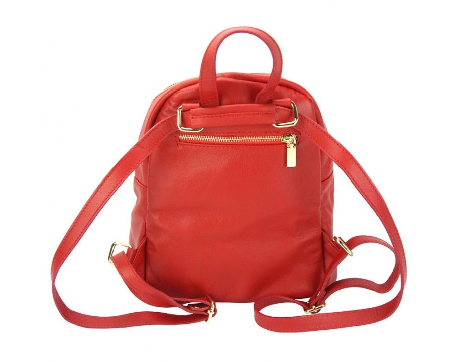 Borse In Pelle Florence Leather | Carola Rosso Chiaro