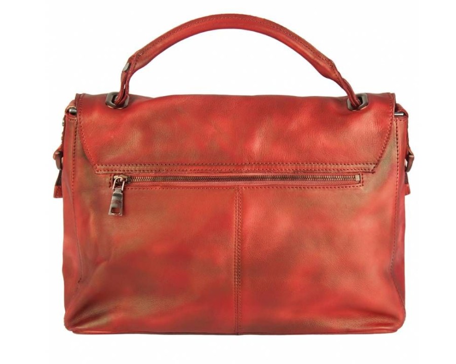 Borse In Pelle Florence Leather | Natalina Rosso Chiaro