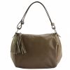 Borse In Pelle Florence Leather | Borsa A Spalla - Stock Tortora Scuro