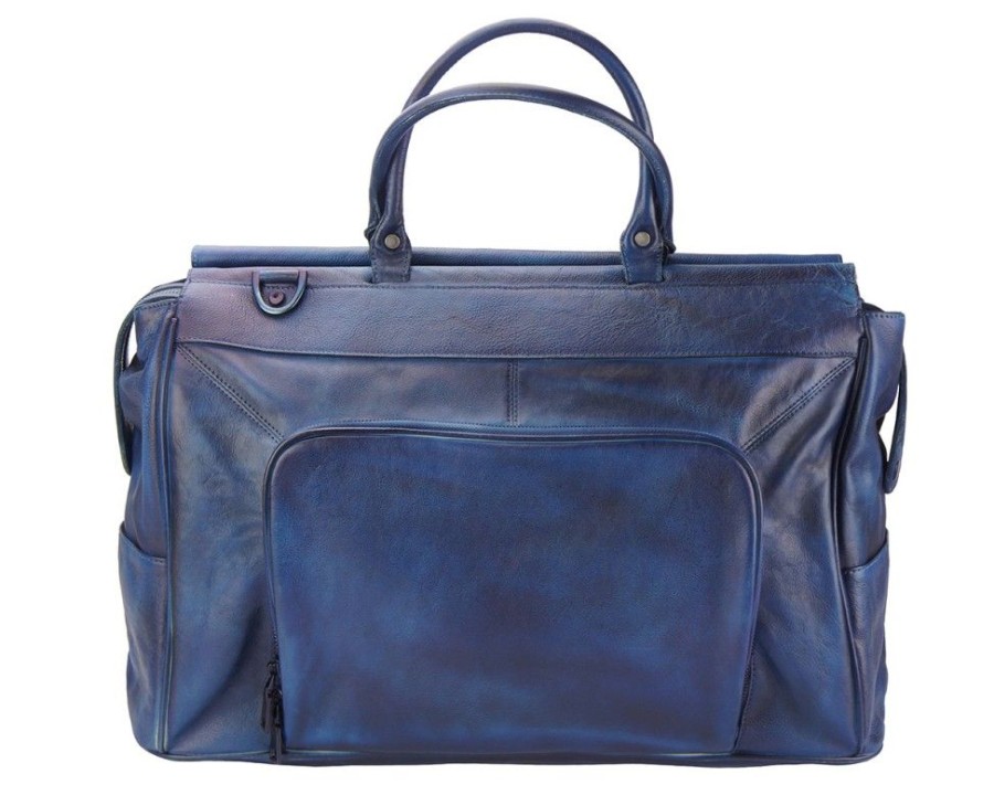 Borse In Pelle Florence Leather | Borsa Da Viaggio Gennaro In Pelle Invecchiata