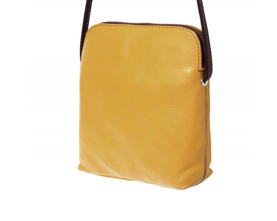 Borse In Pelle Florence Leather | Mia Gm Giallo/Marrone