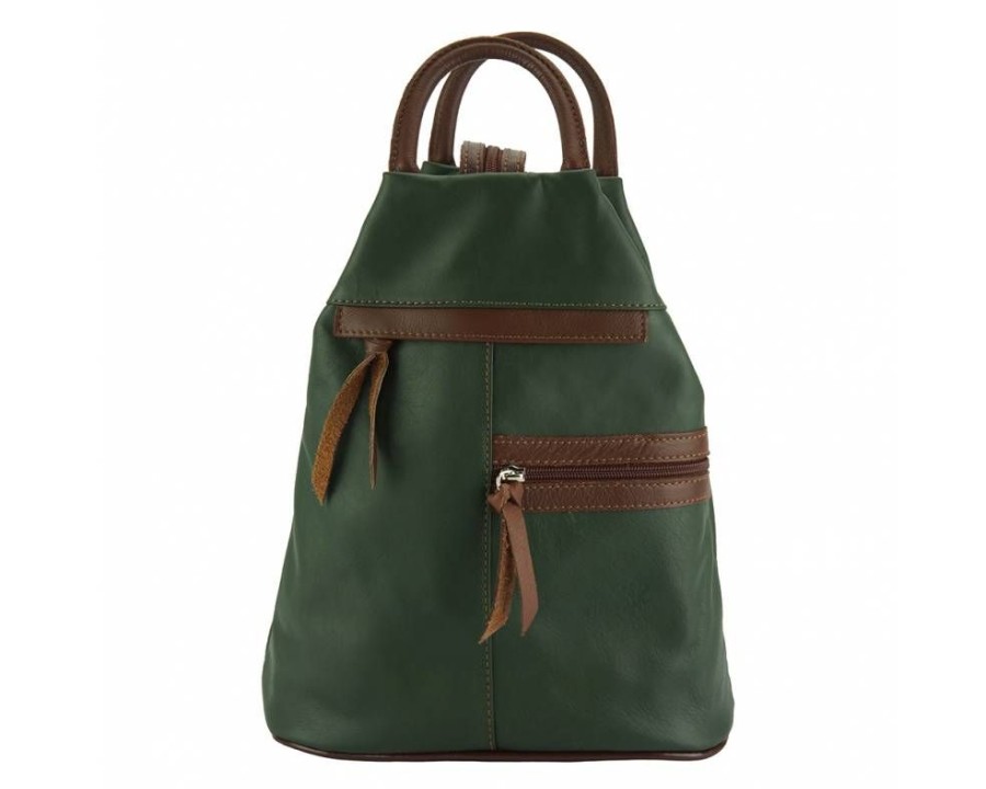 Borse In Pelle Florence Leather | Sorbonne Verde Scuro/Marrone