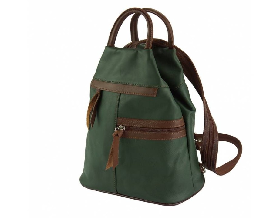 Borse In Pelle Florence Leather | Sorbonne Verde Scuro/Marrone