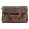 Borse In Pelle Florence Leather | Pochette Solaio Multiuso In Pelle Invecchiata Testa Di Moro